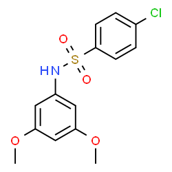 ChemSpider 2D Image | 4-Chloro-N-(3,5-dimethoxyphenyl)benzenesulfonamide | C14H14ClNO4S