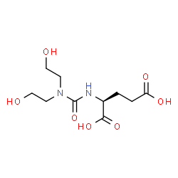 ChemSpider 2D Image | N-[Bis(2-hydroxyethyl)carbamoyl]-L-glutamic acid | C10H18N2O7