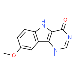 ChemSpider 2D Image | 8-METHOXY-3H,5H-PYRIMIDO[5,4-B]INDOL-4-ONE | C11H9N3O2