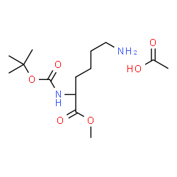 ChemSpider 2D Image | Methyl N~2~-{[(2-methyl-2-propanyl)oxy]carbonyl}lysinate acetate (1:1) | C14H28N2O6