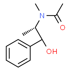 ChemSpider 2D Image | N-[(2S)-1-Hydroxy-1-phenyl-2-propanyl]-N-methylacetamide | C12H17NO2