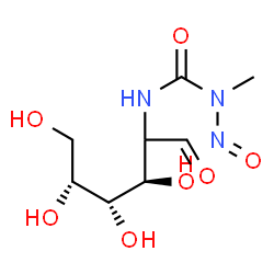 ChemSpider 2D Image | (2xi)-2-Deoxy-2-{[methyl(nitroso)carbamoyl]amino}-D-arabino-hexose | C8H15N3O7