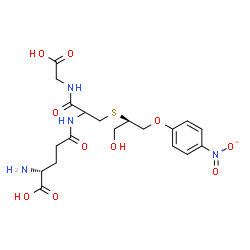 ChemSpider 2D Image | D-gamma-Glutamyl-S-[(2R)-1-hydroxy-3-(4-nitrophenoxy)-2-propanyl]cysteinylglycine | C19H26N4O10S