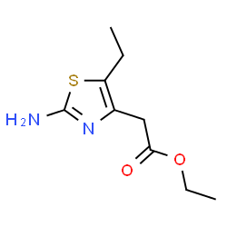 ChemSpider 2D Image | Ethyl (2-amino-5-ethyl-1,3-thiazol-4-yl)acetate | C9H14N2O2S