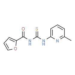 ChemSpider 2D Image | N-[(6-Methyl-2-pyridinyl)carbamothioyl]-2-furamide | C12H11N3O2S