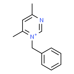 ChemSpider 2D Image | 1-Benzyl-4,6-dimethylpyrimidin-1-ium | C13H15N2