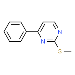 ChemSpider 2D Image | 2-(Methylthio)-4-phenylpyrimidine | C11H10N2S