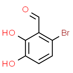 ChemSpider 2D Image | 6-Bromo-2,3-dihydroxybenzaldehyde | C7H5BrO3