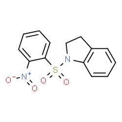 ChemSpider 2D Image | 1-[(2-Nitrophenyl)sulfonyl]indoline | C14H12N2O4S