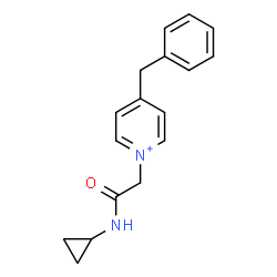ChemSpider 2D Image | 4-Benzyl-1-[2-(cyclopropylamino)-2-oxoethyl]pyridinium | C17H19N2O