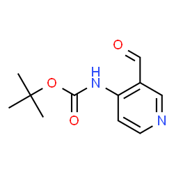 ChemSpider 2D Image | N-Boc-4-amino-3-pyridinecarboxyaldehyde | C11H14N2O3