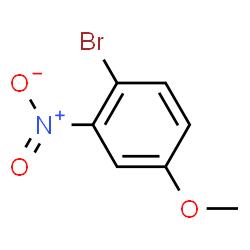 ChemSpider 2D Image | 1-Bromo-4-methoxy-2-nitrobenzene | C7H6BrNO3