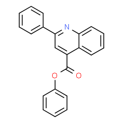 ChemSpider 2D Image | Phenyl 2-phenyl-4-quinolinecarboxylate | C22H15NO2