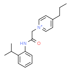 ChemSpider 2D Image | 1-{2-[(2-Isopropylphenyl)amino]-2-oxoethyl}-4-propylpyridinium | C19H25N2O