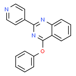ChemSpider 2D Image | 4-phenoxy-2-pyridin-4-ylquinazoline | C19H13N3O
