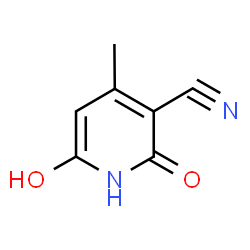 ChemSpider 2D Image | 3-Cyano-2,6-dihydroxy-4-methylpyridine | C7H6N2O2