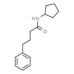 ChemSpider 2D Image | N-Cyclopentyl-4-phenylbutanamide | C15H21NO