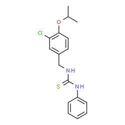 ChemSpider 2D Image | 1-(3-Chloro-4-isopropoxybenzyl)-3-phenylthiourea | C17H19ClN2OS