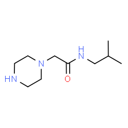 ChemSpider 2D Image | N-isobutyl-2-piperazin-1-ylacetamide | C10H21N3O