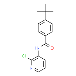 ChemSpider 2D Image | 4-tert-butyl-N-(2-chloropyridin-3-yl)benzamide | C16H17ClN2O