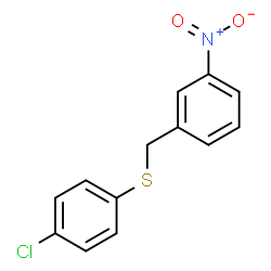 ChemSpider 2D Image | 1-{[(4-Chlorophenyl)sulfanyl]methyl}-3-nitrobenzene | C13H10ClNO2S