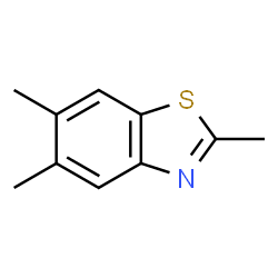 ChemSpider 2D Image | 2,5,6-Trimethylbenzothiazole | C10H11NS
