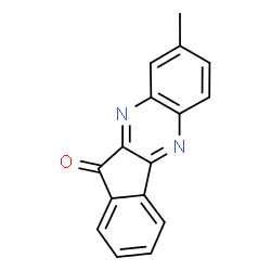 ChemSpider 2D Image | 8-Methyl-indeno[1,2-b]quinoxalin-11-one | C16H10N2O
