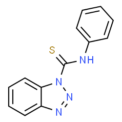 ChemSpider 2D Image | N-Phenyl-1H-benzotriazole-1-carbothioamide | C13H10N4S