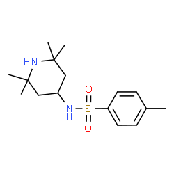 ChemSpider 2D Image | 4-Methyl-N-(2,2,6,6-tetramethyl-4-piperidinyl)benzenesulfonamide | C16H26N2O2S