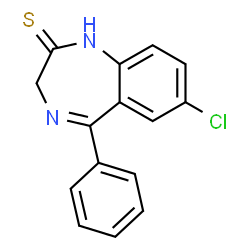 ChemSpider 2D Image | Thionordiazepam | C15H11ClN2S