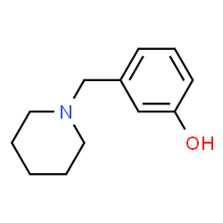 ChemSpider 2D Image | 3-(1-piperidinomethyl)phenol | C12H17NO