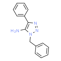 ChemSpider 2D Image | 1-Benzyl-4-phenyl-1H-1,2,3-triazol-5-amine | C15H14N4