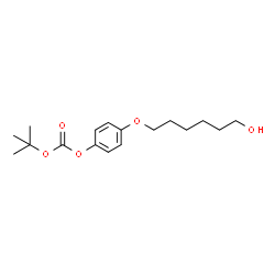 ChemSpider 2D Image | 4-[(6-Hydroxyhexyl)oxy]phenyl 2-methyl-2-propanyl carbonate | C17H26O5