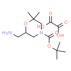 ChemSpider 2D Image | 2-Methyl-2-propanyl 6-(aminomethyl)-2,2-dimethyl-4-morpholinecarboxylate ethanedioate (1:1) | C14H26N2O7