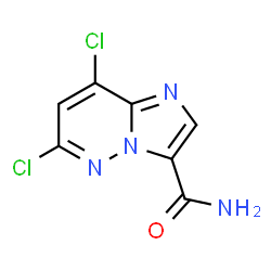 ChemSpider 2D Image | 6,8-Dichloroimidazo[1,2-b]pyridazine-3-carboxamide | C7H4Cl2N4O