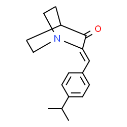 ChemSpider 2D Image | (2Z)-2-(4-Isopropylbenzylidene)quinuclidin-3-one | C17H21NO