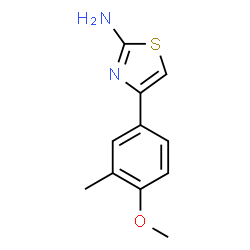 ChemSpider 2D Image | 4-(4-Methoxy-3-methylphenyl)-1,3-thiazol-2-amine | C11H12N2OS