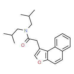 ChemSpider 2D Image | N,N-Diisobutyl-2-(naphtho[2,1-b]furan-1-yl)acetamide | C22H27NO2