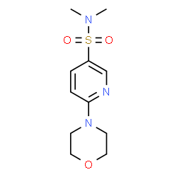 ChemSpider 2D Image | N,N-Dimethyl-6-(4-morpholinyl)-3-pyridinesulfonamide | C11H17N3O3S