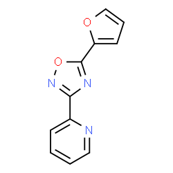 ChemSpider 2D Image | 2-[5-(2-Furyl)-1,2,4-oxadiazol-3-yl]pyridine | C11H7N3O2
