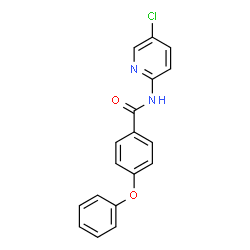 ChemSpider 2D Image | N-(5-Chloro-2-pyridinyl)-4-phenoxybenzamide | C18H13ClN2O2