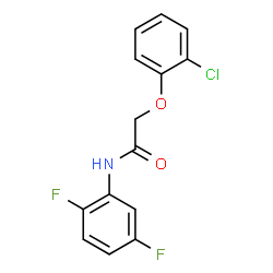 ChemSpider 2D Image | 2-(2-Chlorophenoxy)-N-(2,5-difluorophenyl)acetamide | C14H10ClF2NO2