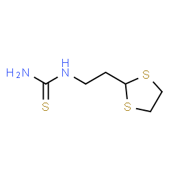 ChemSpider 2D Image | 1-[2-(1,3-Dithiolan-2-yl)ethyl]thiourea | C6H12N2S3