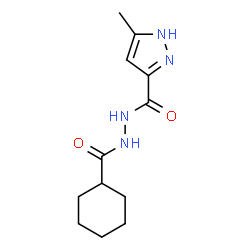 ChemSpider 2D Image | N'-(Cyclohexylcarbonyl)-5-methyl-1H-pyrazole-3-carbohydrazide | C12H18N4O2