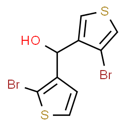 ChemSpider 2D Image | (2-Bromo-3-thienyl)(4-bromo-3-thienyl)methanol | C9H6Br2OS2