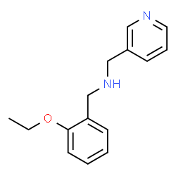 ChemSpider 2D Image | [(2-ethoxyphenyl)methyl](pyridin-3-ylmethyl)amine | C15H18N2O