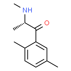 ChemSpider 2D Image | (2S)-1-(2,5-Dimethylphenyl)-2-(methylamino)-1-propanone | C12H17NO