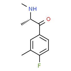 ChemSpider 2D Image | (2S)-1-(4-Fluoro-3-methylphenyl)-2-(methylamino)-1-propanone | C11H14FNO