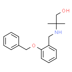 ChemSpider 2D Image | 2-{[2-(Benzyloxy)benzyl]amino}-2-methyl-1-propanol | C18H23NO2