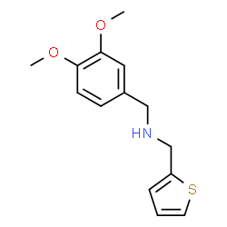 ChemSpider 2D Image | 1-(3,4-Dimethoxyphenyl)-N-(2-thienylmethyl)methanamine | C14H17NO2S